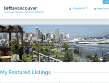Tablet Screenshot of loftsvancouver.com